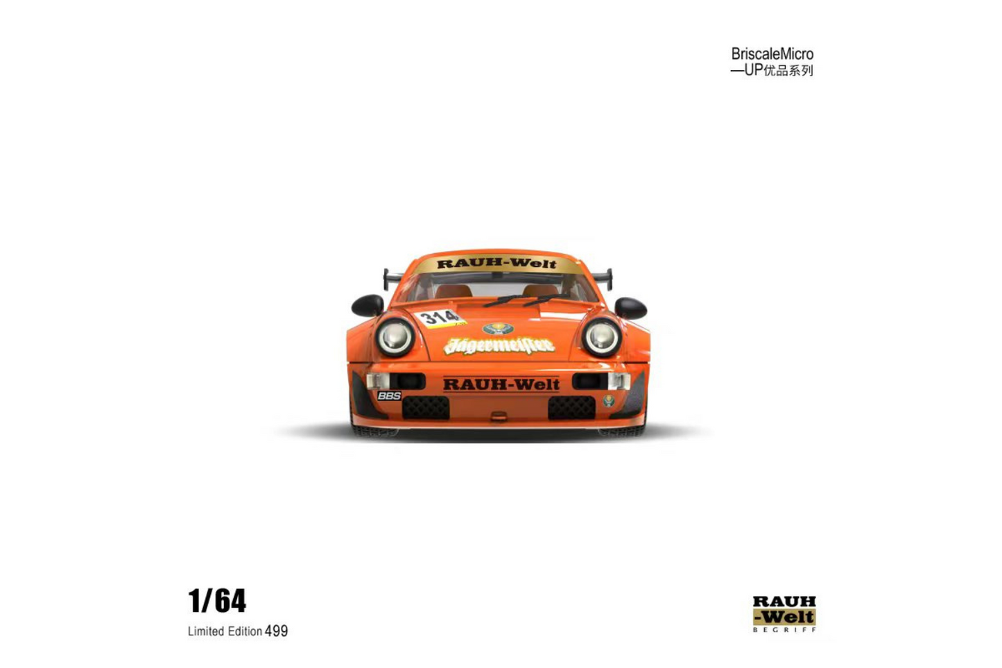 BriscaleMicro 1/64 Porsche 911 RWB 964 Jagermeister #314