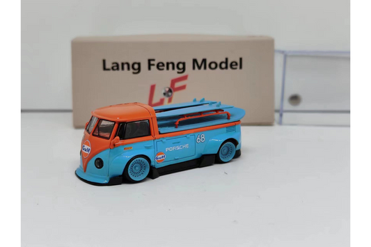 LF Model 1/64 RWB Volkswagen T1 Pickup in Gulf Livery