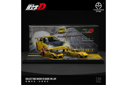 Time Micro 1/64 Initial D Series Mazda RX-7 (FD3S) Takahashi Keisuke Two Car Diorama Set