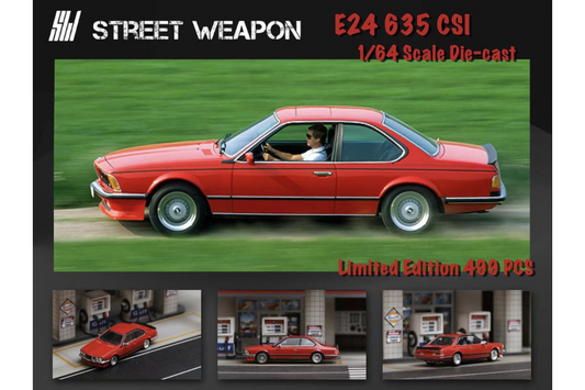 Street Weapon 1/64 BMW 635 CSI (E24) in Red