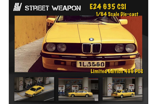 Street Weapon 1/64 BMW 635 CSI (E24) in Yellow