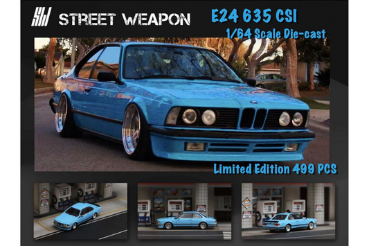 Street Weapon 1/64 BMW 635 CSI (E24) in Blue