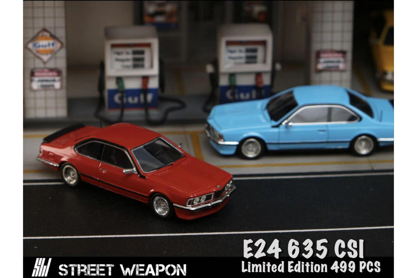 Street Weapon 1/64 BMW 635 CSI (E24) in Red