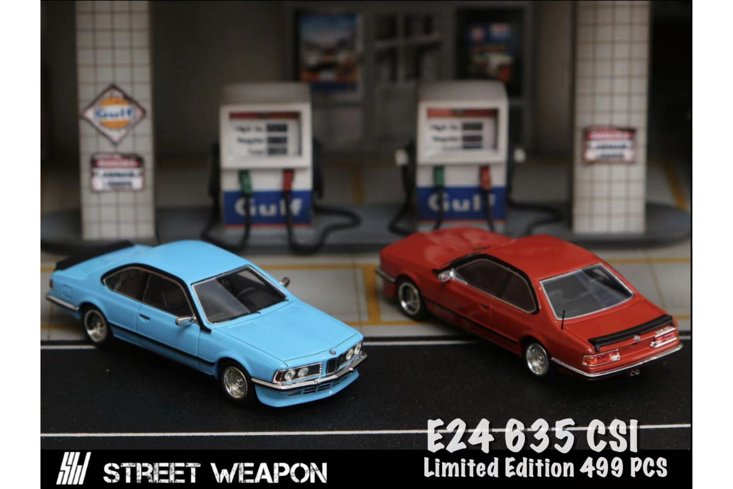 Street Weapon 1/64 BMW 635 CSI (E24) in Red