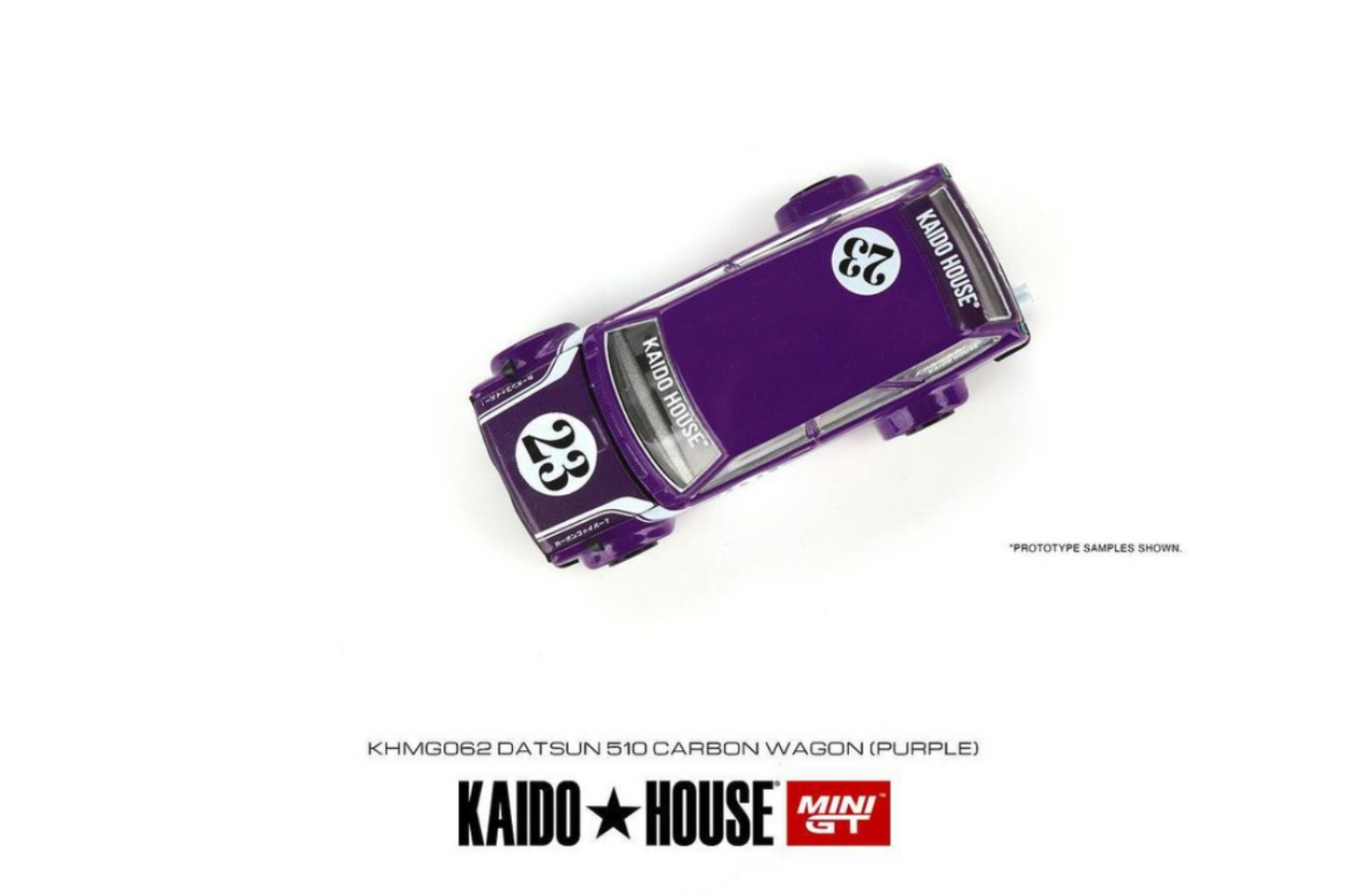 Mini GT x Kaido House Datsun 510 Carbon Wagon in Purple