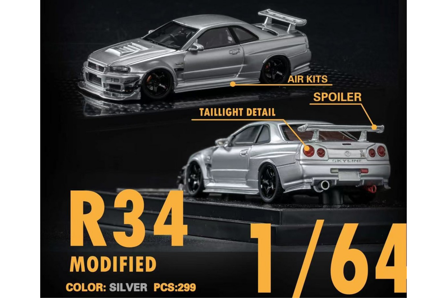 Nissan Skyline R34 部品カタログ 1:24 C-West Nissan Skyline Nissan Skyline R34 部品カタログ 1:24 C-West Nissan Skyline