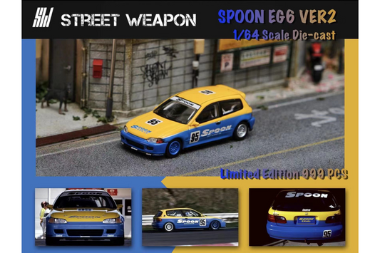 Street Weapons 1/64 Honda Civic EG6 Spoon Sports V2