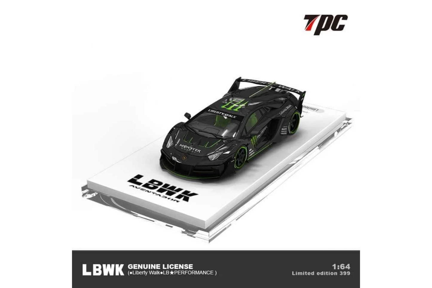 TPC 1/64 LBWK LB-Silhouette WORKS Lamborghini Aventador GT Evo LP700-4 in Monster Livery