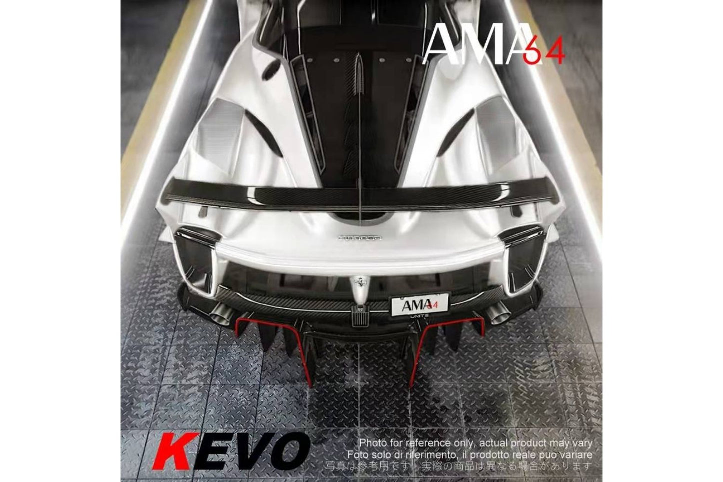 AMA64 1/64 Ferrari FXX-K EVO in White 70 weeks Korean Edition